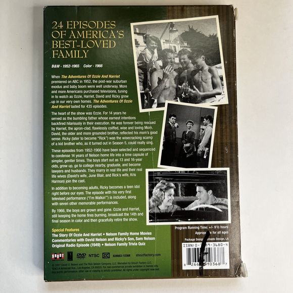 The Best of the Adventures of Ozzie & Harriet 4 DVD Set - Picture 2 of 10